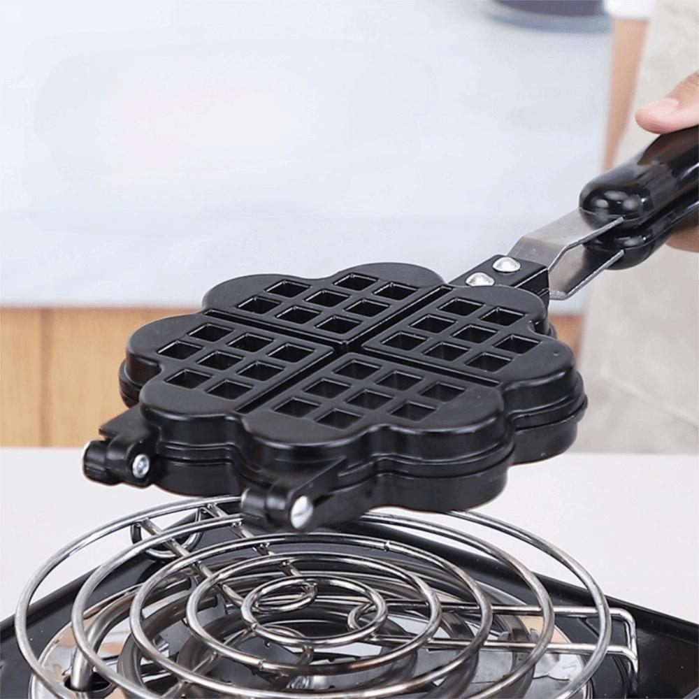 Double Side Waffle Baking Pan Non-stick Waffle Maker Heart Shaped Waffle Mold Breakfast