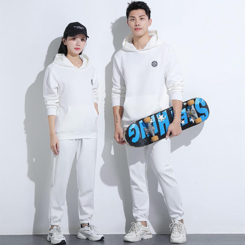 

Унисекс Худи-пуловер и брюки - Повседневная спортивная одежда для пар на весну и осень S