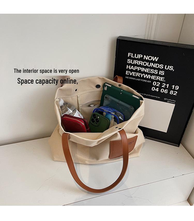 Canvas Women's Tote - Large Capacity, Versatile Casual Shoulder Handbag
