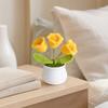 Crocheted Flower Lightweight Ring Yarn 1 Pc