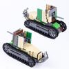 WW2 French Army Soldiers Weapons Building Blocks WW1 Renault FT-17 Main Battle Tank Build Bricks Toys Children Gifts Puzzle DIY