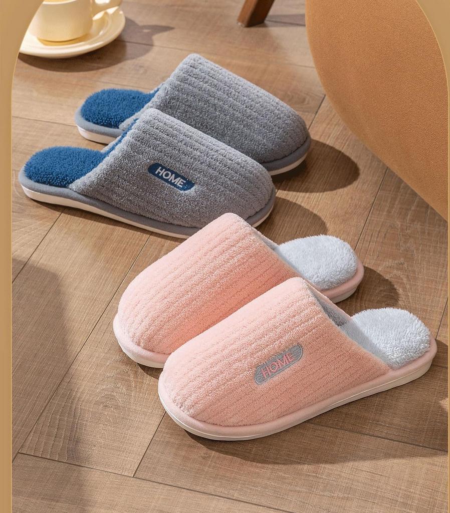 Set of 4 House Slippers for and Room Slippers for Rooms and Cute [TSYMQCR] Nordic-style Guests, Women's Men's, Fluffy, Washable, Stylish, Warm,