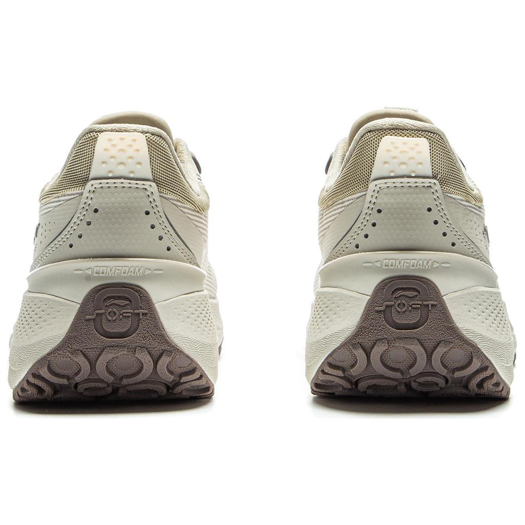 Li Ning SOFT PLUS Cushioning, Wear Resistant Low top Casual Shoes Women's Beige AGLU088-4