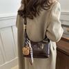 Korean Style PU Leather Shoulder Bag Solid Color Women's Handbag Boston Crossbody Bag  Daily