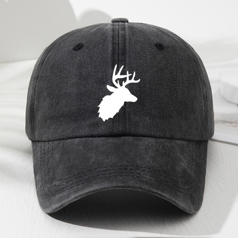 Unisex Soft Top Baseball Cap Retro Fashion Outdoor Cap чёрный