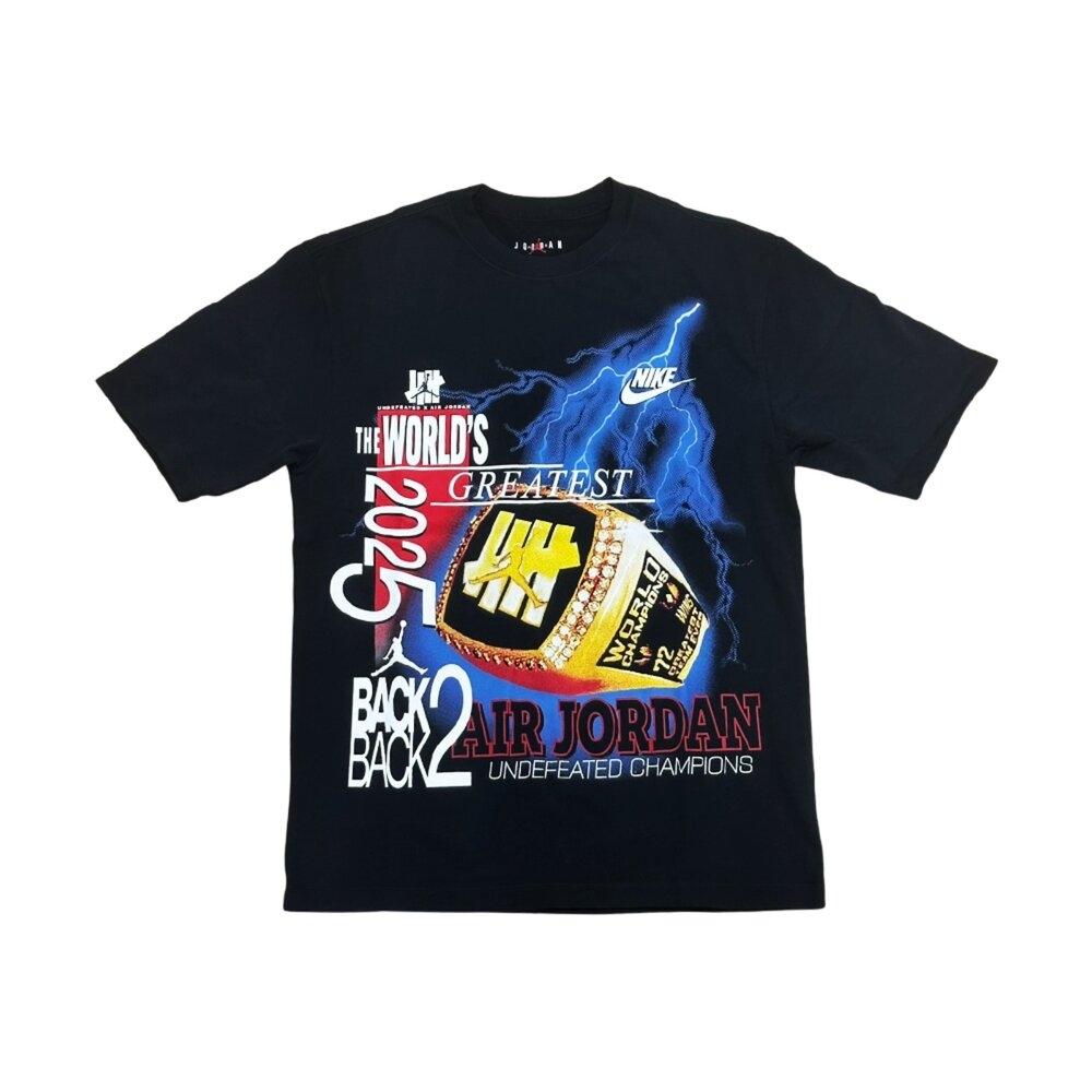 Jordan Футболка с круглым вырезом Undefeated Logo Graffiti Lightning Унисекс Футболки IB6590-010 L