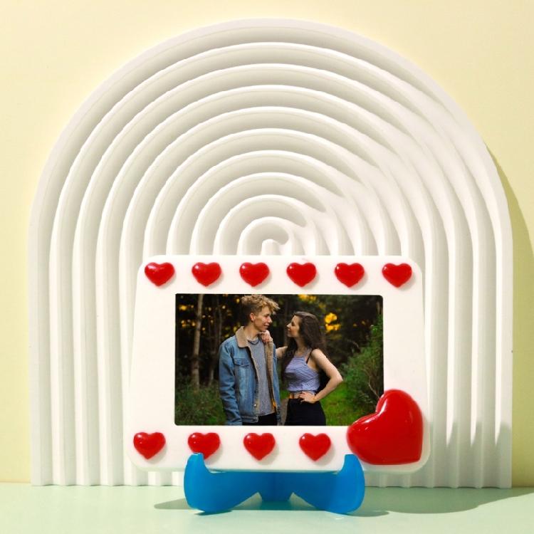 Photo Frame Molds Heart Shaped Silicone Clay Mould Silicone Picture Frame Moulds