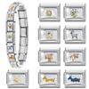 New Fashion Eid Al-Adha Series Sheep Cow Module Italian Links Charm Fit 9mm Stainless Steel Modular Bracelet Jewelry Making Gift
