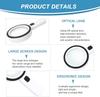 30X Handheld Magnifier 12 LED Illuminated Magnifying Glass with Light for Seniors Reading Inspection Coins Jewelry Watch Repair