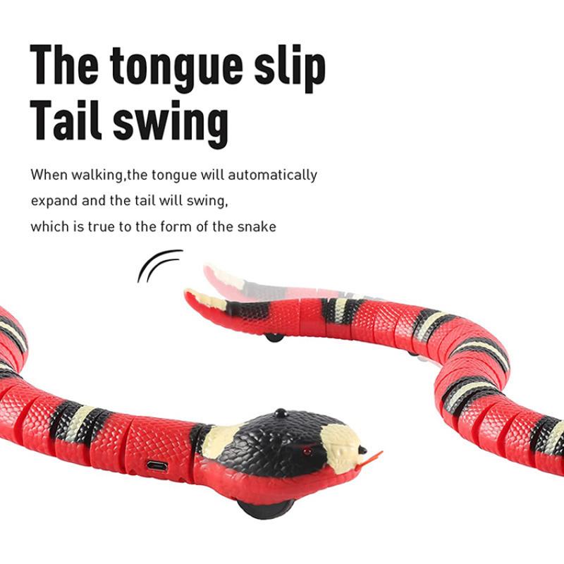 Automatic Cat Toys Interactive Smart Sensing Snake TeaseToys for Cats USB Charging Cat Accessories for Pet Cats  Game Play To