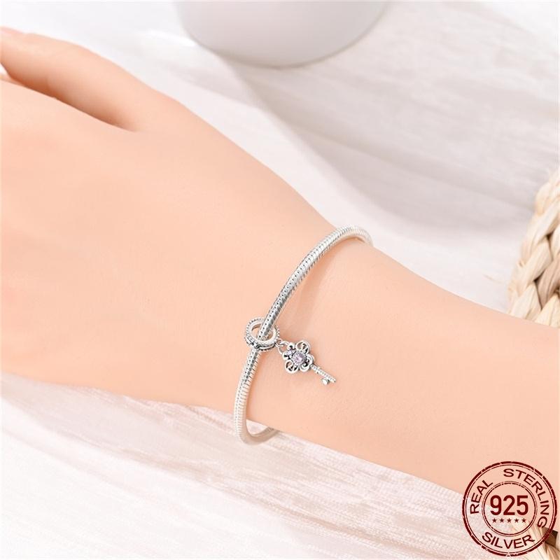 New copper Romantic Classical Collection Lotus Bead Charms Compatible With 3mm Pandora Bracelets Do It Yourself Charm Ideal For Women Jewellery Fash
