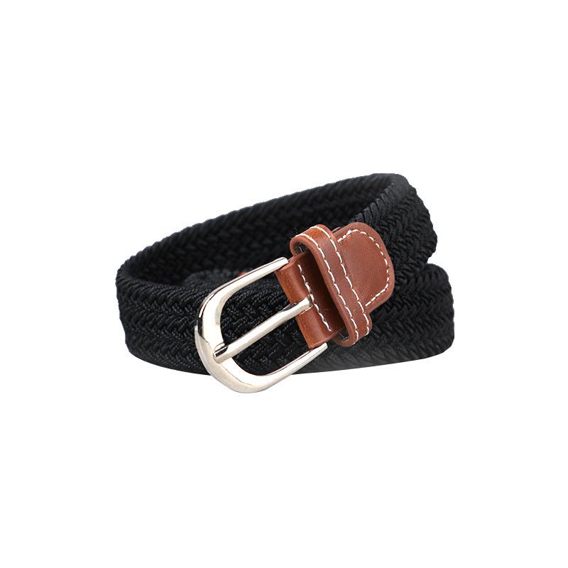 Unisex Fashionable Elastic Canvas Belt - Versatile and Simple Design