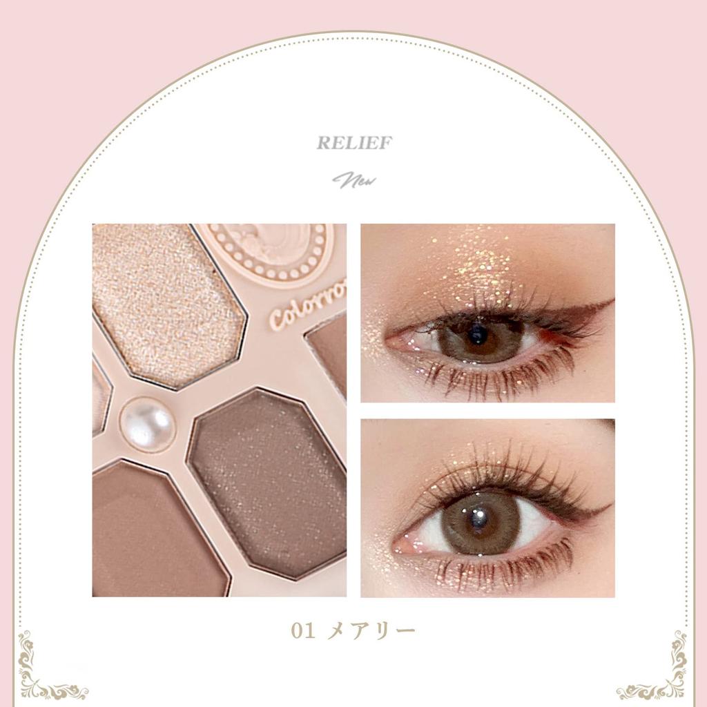 COLORROSE Queen's Cameo Mini Multi Palette (01 Mary) 6 colors 11g Eyeshadow Blush Highlighter