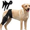 Genouillère Noire Réglable Pour Chien, Attelle De Jambe Arrière, Genouillère Confortable Pour Les Soins Des Blessures, Protecteur 