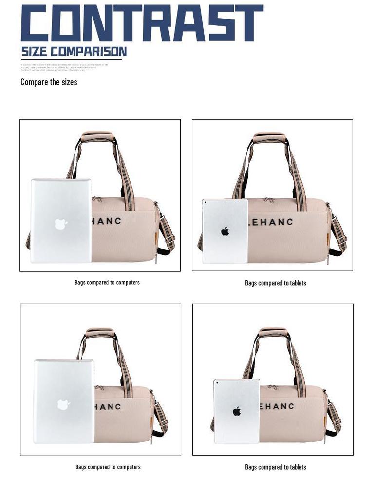 Herbst Einseitige Reisetasche mit Trocken-/Nass-Trennung – Stilvolle Umhängetasche für Fitness- und Mutterschaftsbedürfnisse