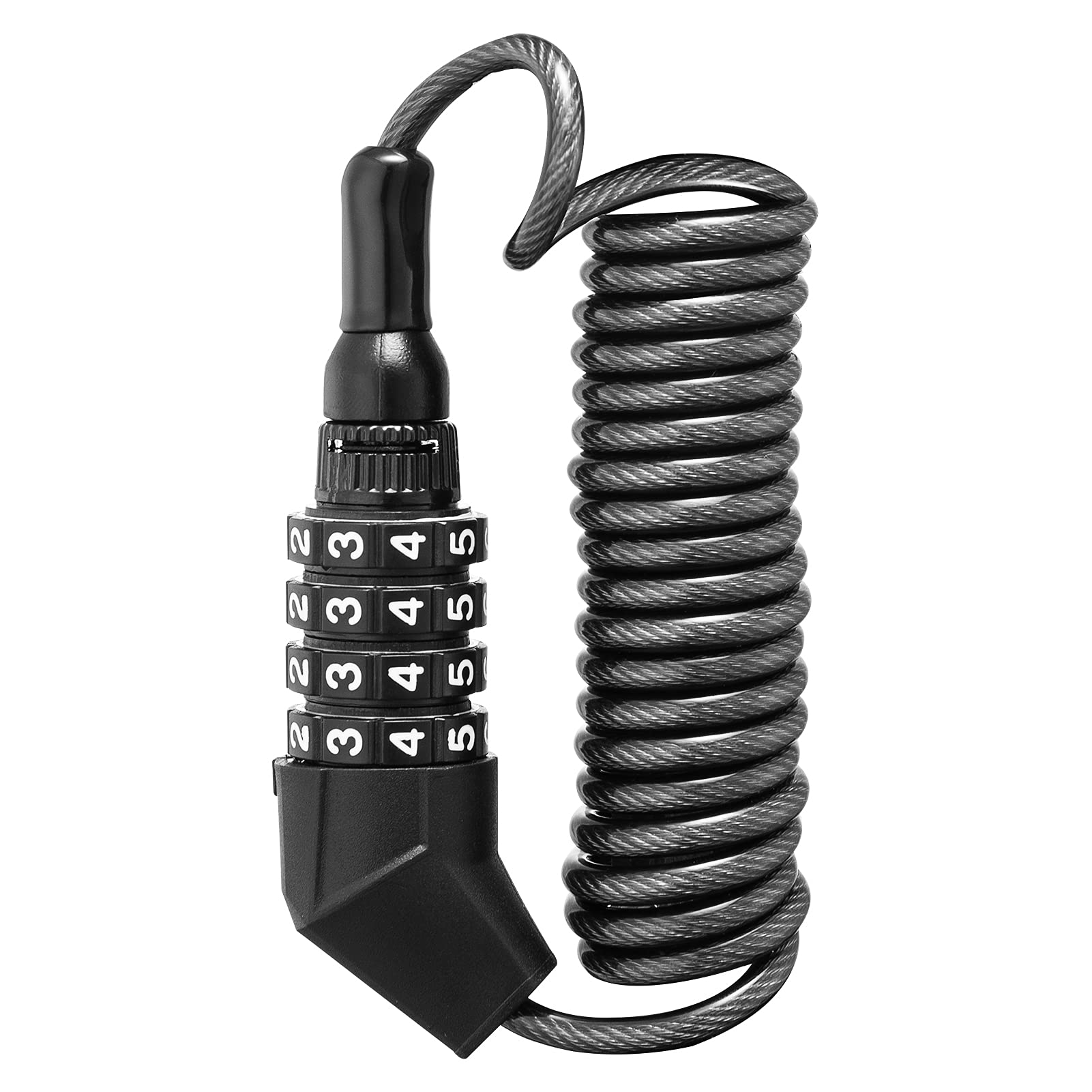 

ROCKBROS Bicycle Motorcycle Helmet Combination Wire Lightweight and Road Bike Saddle Universal x Red Lock, Lock, 4-Digit Lock, Portable, Lock, Fit, чёрный