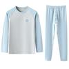 Men's Cotton Antibacterial Thermal Underwear Set for Youth - Autumn/Winter