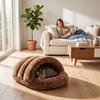 Warm Cat Sleeping Bag Soft Skin-Friendly Semi-enclosed Pet Nest Dog Nest Mat  Cold Weather