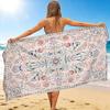 1Pc Floral Garden Carpet Beach Towel, Quick Dry, Multi-Use for Beach Pool Gym Yoga Home Travel, Christmas, Halloween, Xmas Gift M928680