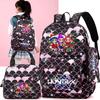 3Pcs/set Christmas KPOP Printed Backpack Handbag Pencil Case for Teenger Student Girl Boy Schoolbag Kid Bookbag Large Capacity Travel Bag Gift