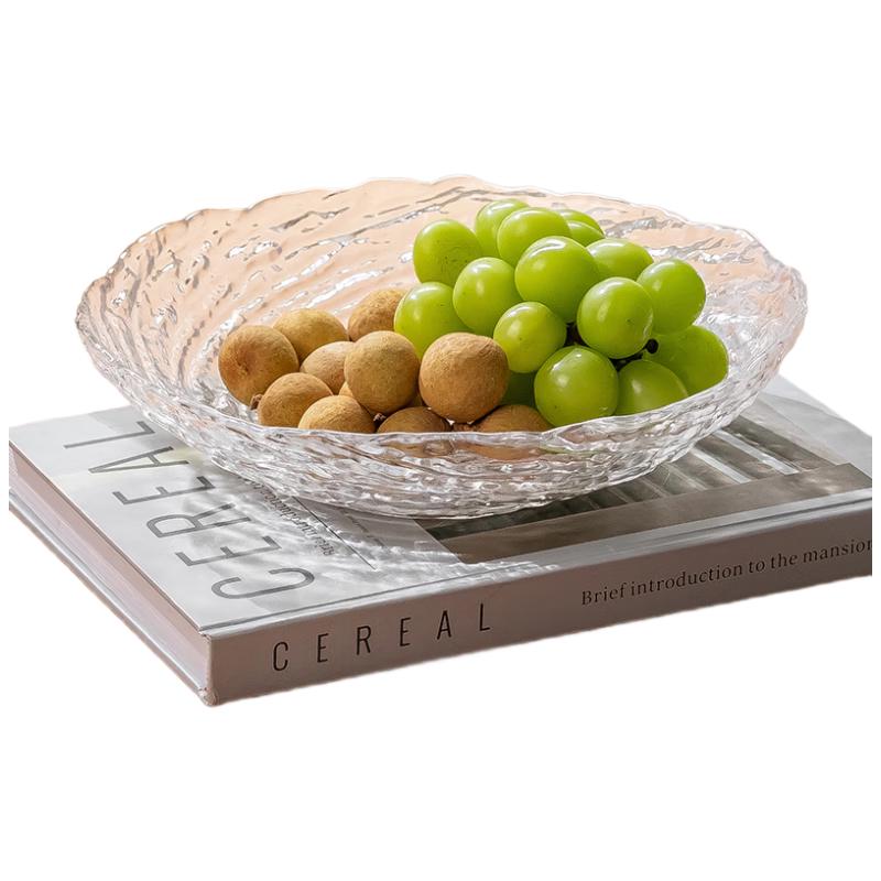 Genuus Large Light Luxury Crystal Glass Fruit Plate