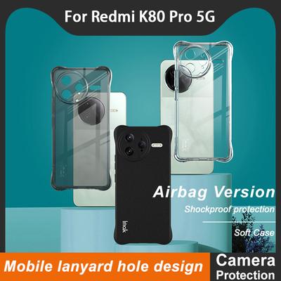 For Redmi K80 Pro 5G Phone Case IMAK Shock-resistant Soft Case