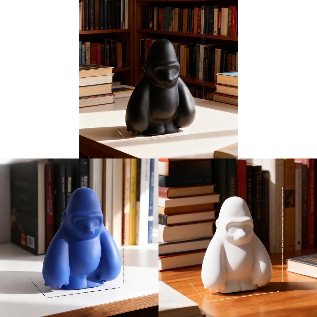 Modern Art Gorilla Figurine For Home Decor And Childrens Room Display