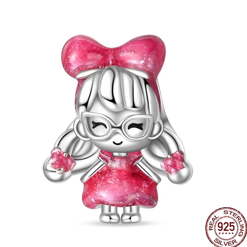 Original Copper Charm Beads Luminous Firefly Tarot Card Perfume Butterfly Bead For Women Diy Bracelet Charm Jewelry