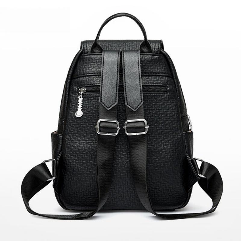 Fashion Personality Elephant Hot Stamping Women's Backpack Ethnic Style Versatile Anti-theft Handbag Trendy Rivet Outdoor Travel Shopping Shoulder Bag