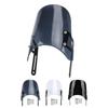 Motorcycle Front Windshield Unbreakable PMMA Panel Front Wind Deflector with Mount Bracket for Scram