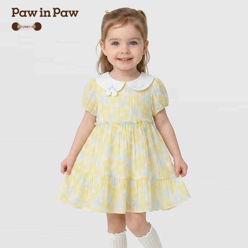 PawinPaw Мультяшный Медведь Платье-трапеция для Девочки 90