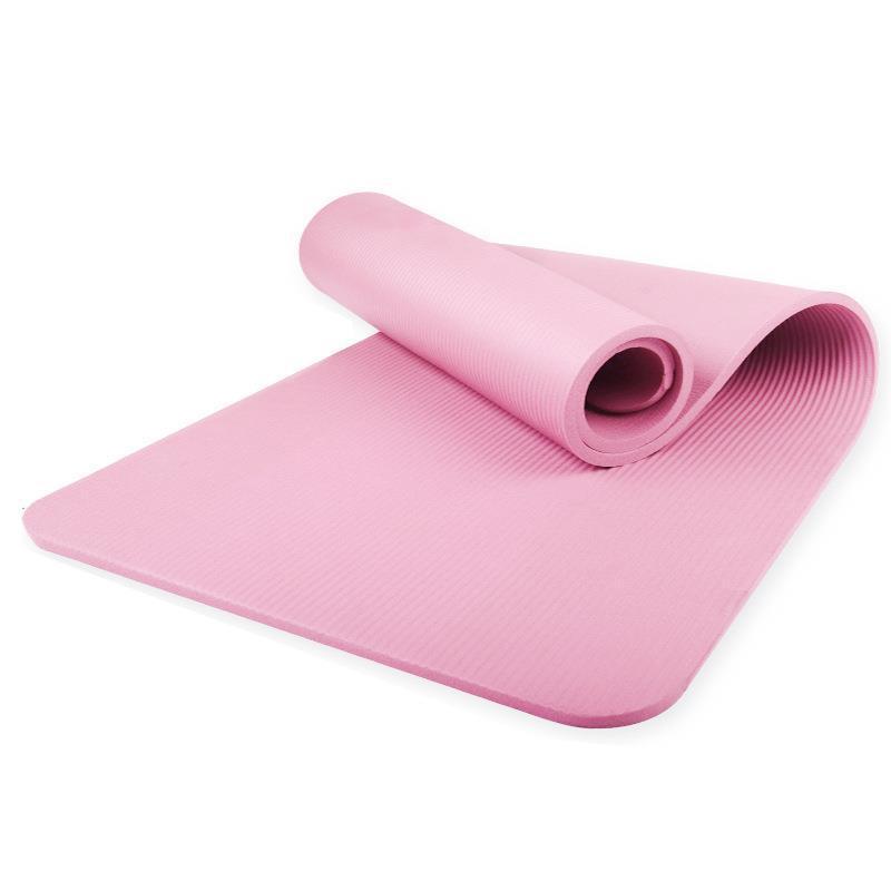 Women's Anti-Slip Shock Absorption Thick Yoga Mat for Home Fitness & Dance