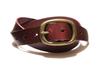 [Style Belt Store SKY DARTS] Italian Leather Casual Belt  Vegetable Tanned Cowhide Leather Belt (Red)