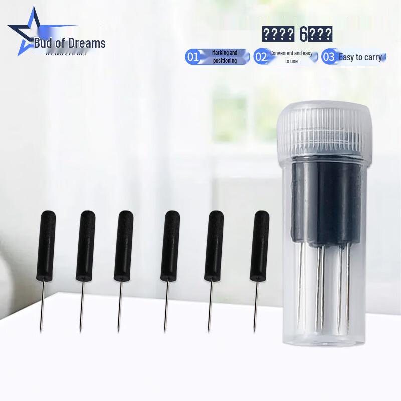 Black 3.5mm Map Pinpointing Tacks