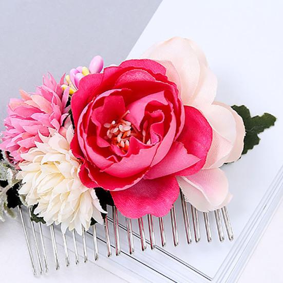 Atemberaubender Braut-Hochzeits-Haarkamm, handgefertigte Blumenblätter-Dekor-Clip für Mädchen, perfekte Accessoires für jeden Anlass, der ein vielseitiges Accessoire sucht, das kann