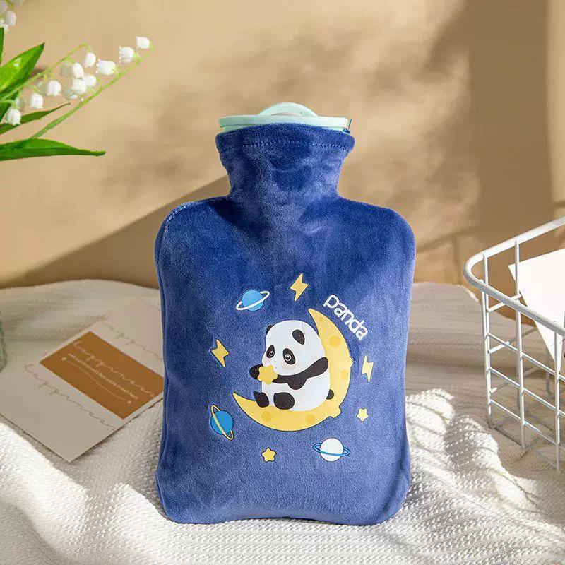 Hot Water Bottle, Water-Filled Warm Water Bag, Explosion-Proof, Large Size for Applying on the Stomach, Special for Girls during Their Period, Small