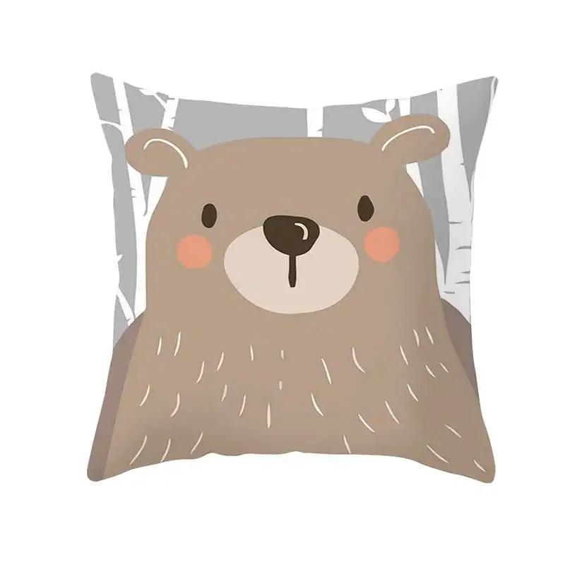 Funny Cute Animal Cushion Cover Cartoon Creative African Tribe Fox Pillow Case For Sofa Home Textile Pillow Covers Pillowcase
