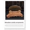 Comb, Golden Silk Green Sandalwood Comb, Massage Comb, Hair Straightening Comb