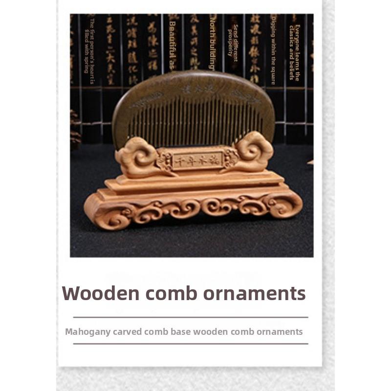 Comb, Golden Silk Green Sandalwood Comb, Massage Comb, Hair Straightening Comb