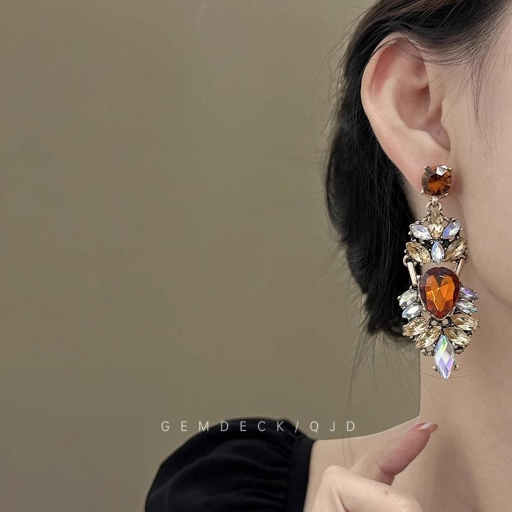 Long Fringed Earrings Feel Exaggerated Temperament Long Stud Earrings Birthday Dinner Earrings Earrings