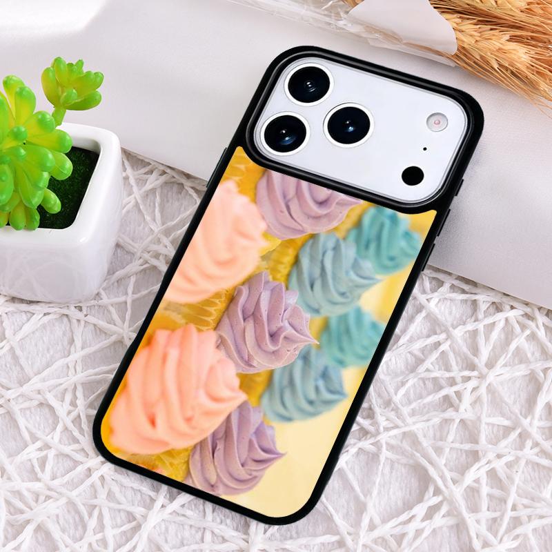 Cake Art Fancy Desert Phone Case for iPhone 17 Air 16 15 11 12 14 13 Pro Max Shockproof Cover