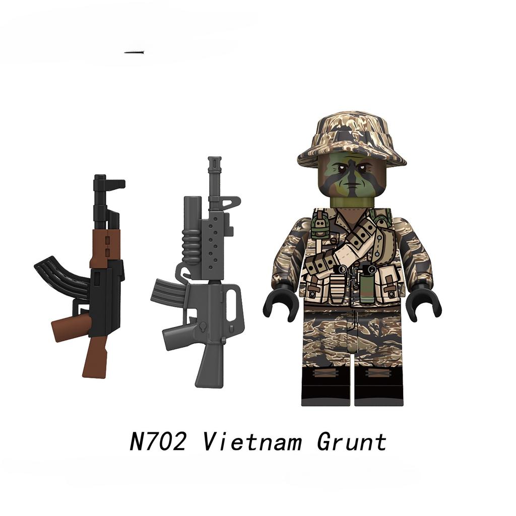 Serie Militare Camouflage Giungla Soldato Minifigure Blocchi da Costruzione Giocattoli