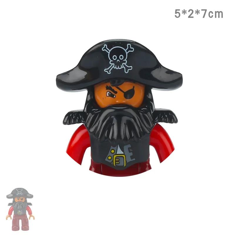 Groot Formaat Bouwsteen Avontuursschip Serie Compatibel Duplo Dappere Piraten Schateiland Kinderen Cadeaus Montage Speelgoed