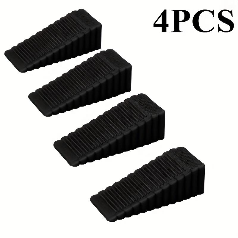 

4/8pcs Non-Slip Door Wedge with Toothed Grip, No Installation Needed, Sturdy Rubber Construction - Anti-Collision Door Stoppe
