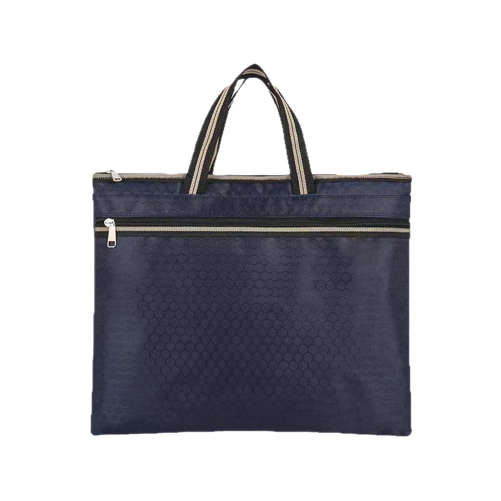 Pánská ruční taška na dokumenty z oxfordské látky s zipem a velkou kapacitou pro kancelář a schůzky