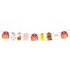 Farm Animal Party Garland Barnyard Theme Cute Bunting Decoration