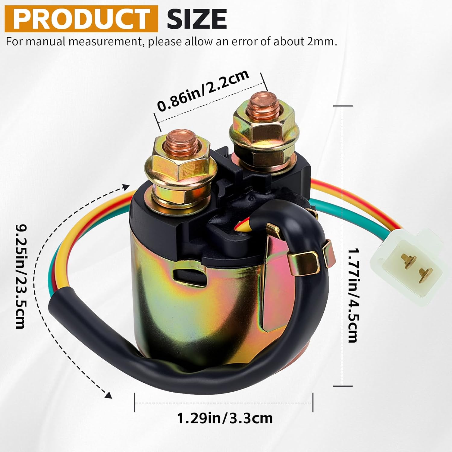 Реле-соленоид стартера для 4-тактного двигателя GY6 50cc 150cc 200cc 250cc Квадроциклы Мотокроссовые мотоциклы Скутеры Taotao Багги Dne Квадроциклы 4-колесные Питбайки