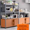Beifu 4-Tier Kitchen Storage Rack with Guardrail