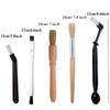 51/58mm Coffee Grinder Brush Professional Coffee Machine Washing Brush Removable Comfortable Grip Double-end for Coffee Shop Bar