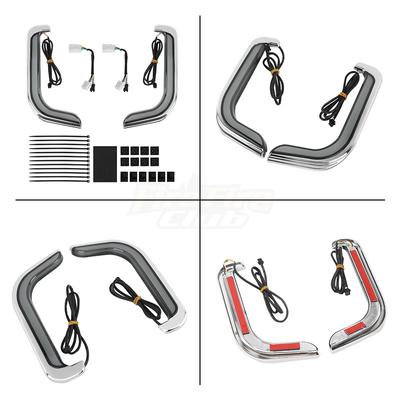 Turn Signals Motorcycle Accessories Led Fairing Lower Grills Light For Harley Touring Street Electra Glide Road Glide 1996-2013